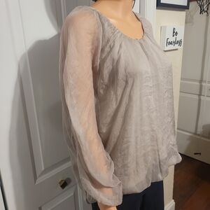Piazza Sempione Light Taupe Blouse